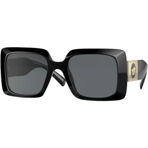 Stylische Sonnenbrille Schwarz Gb1/87 , Damen, Größe: 54 MM - Versace - Modalova