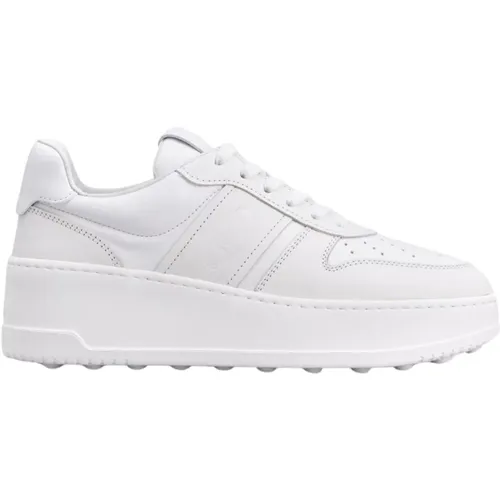 Weiße Leder Low-Top Sneakers , Damen, Größe: 40 EU - TOD'S - Modalova