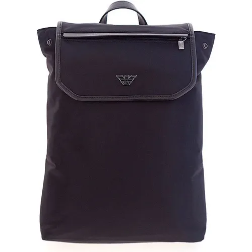 Stilvolle Schwarze Eimer Tasche Rucksack , Herren, Größe: ONE Size - Emporio Armani - Modalova