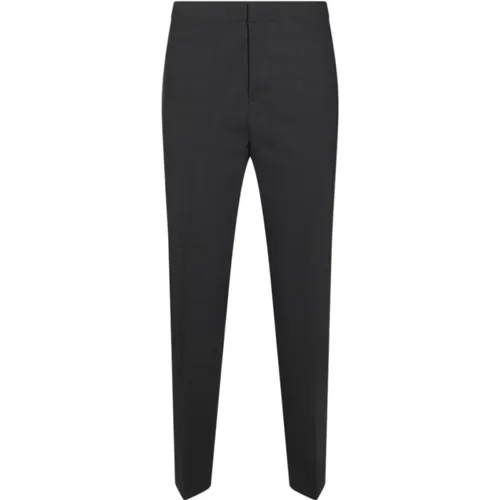 Dark Grey Side Stripe Pants , female, Sizes: XS, S, L - Fabiana Filippi - Modalova