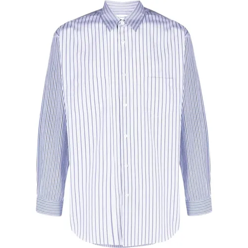 Striped Cotton Shirt , male, Sizes: S, M - Comme des Garçons - Modalova