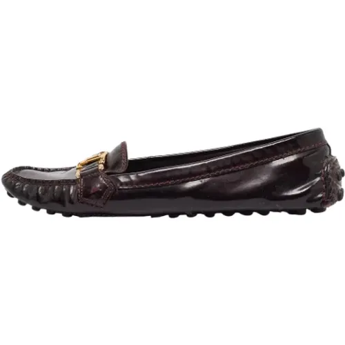 Pre-owned Leather flats , female, Sizes: 7 UK - Louis Vuitton Vintage - Modalova