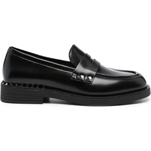 Loafers, female, , Size: 6 US Dark Gun High Loafers - Ash - Modalova