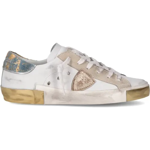 Vintage Street Style Sneakers Women , female, Sizes: 3 UK, 4 UK, 7 UK, 6 UK, 8 UK, 5 UK - Philippe Model - Modalova