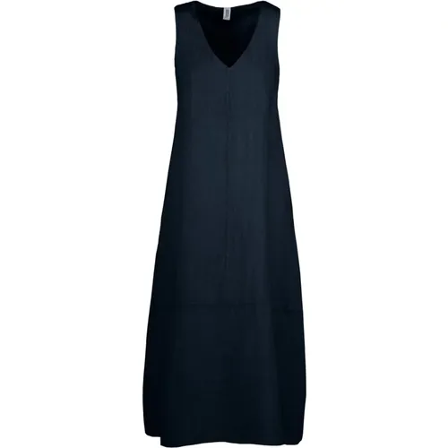 V-neck sleeveless maxi dress , female, Sizes: L, XL, XS, M, S - BomBoogie - Modalova