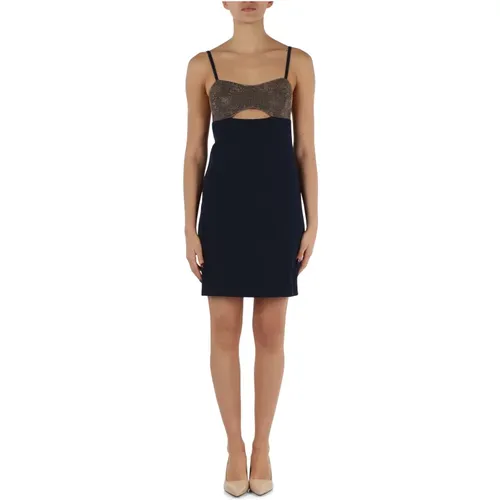 Kurzes Kleid aus Stretchstoff mit Nieten , Damen, Größe: 3XS - Michael Kors - Modalova