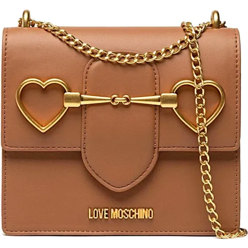 Stylish Leather Bag , female, Sizes: ONE SIZE - Love Moschino - Modalova