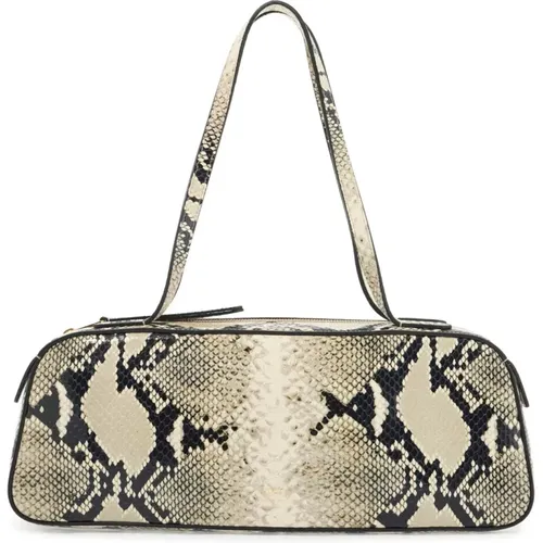 Python Leather Shoulder Bag , female, Sizes: ONE SIZE - Khaite - Modalova