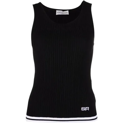 Lässiges Schwarzes Tank Top , Damen, Größe: XL - Sonia Rykiel - Modalova