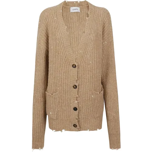 Camel Sweater Alpaca Wool Blend Italy , female, Sizes: XS, 2XS - Laneus - Modalova