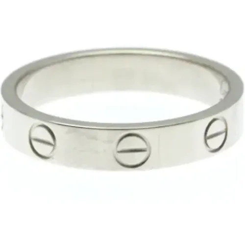 Pre-owned Jewellery, female, , Size: ONE SIZE Pre-owned White Gold rings - Cartier Vintage - Modalova