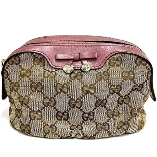 Pre-owned Clutches, female, , Size: ONE SIZE Pre-owned Canvas gucci-bags - Gucci Vintage - Modalova