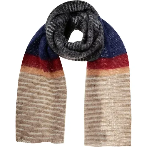 Winter Scarves, male, , Size: ONE SIZE Wool Knit Zigzag Scarf - Missoni - Modalova