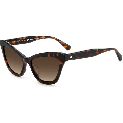 Havana Shaded Sonnenbrille Amelie/G/S , Damen, Größe: 54 MM - Kate Spade - Modalova