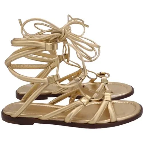 Pre-owned Sandals, female, , Size: 8 US Pre-owned Leather sandals - Gianvito Rossi Pre-owned - Modalova