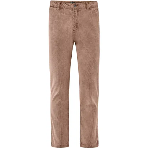 Chinos, male, , Size: W31 Acid Washed Corduroy Chino Pants - BomBoogie - Modalova