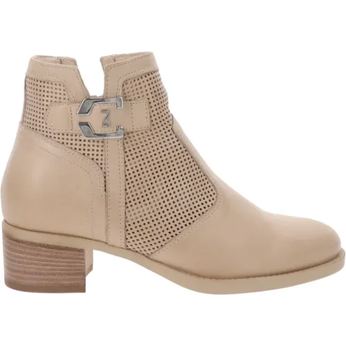 Leather Ankle Boots Stylish Comfortable Design , female, Sizes: 7 UK - Nerogiardini - Modalova