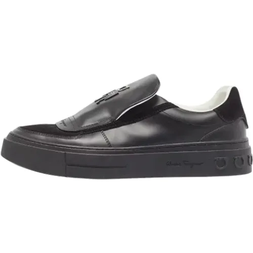 Pre-owned Sneakers, male, , Size: 7 US Pre-owned Leather sneakers - Salvatore Ferragamo Pre-owned - Modalova