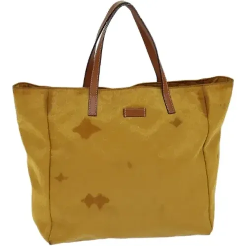 Pre-owned Tote Bags, female, , Size: ONE SIZE Pre-owned Canvas gucci-bags - Gucci Vintage - Modalova