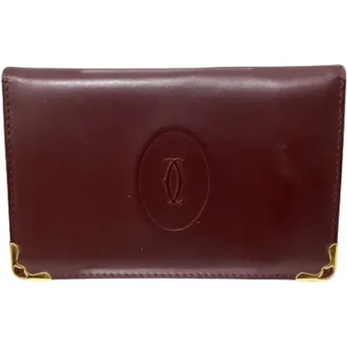 Pre-owned Leather wallets , female, Sizes: ONE SIZE - Cartier Vintage - Modalova