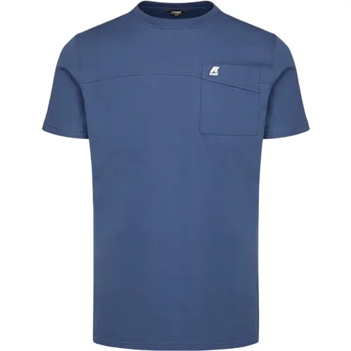 Upgrade deine lässige Garderobe mit 732 Indigo T-Shirt - K-way - Modalova