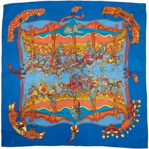 Pre-owned Scarves, female, , Size: ONE SIZE Pre-owned Silk scarves - Hermès Vintage - Modalova