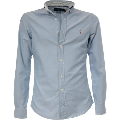 Slim-Fit Checkered Oxford Shirt , male, Sizes: S - Polo Ralph Lauren - Modalova