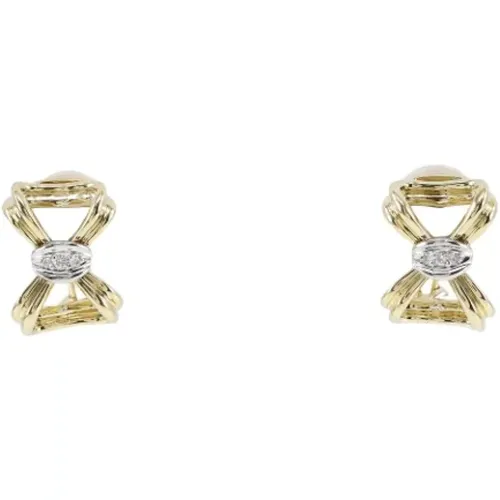 Pre-owned Jewellery, female, , Size: ONE SIZE Pre-owned Gold earrings - Tiffany & Co. Pre-owned - Modalova