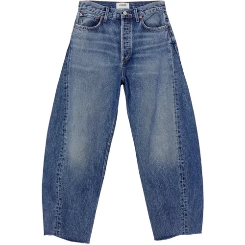Luna Pieced Control Jeans , female, Sizes: W27, W28, W24, W26, W25 - Agolde - Modalova