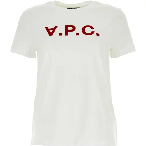 Weiße Baumwoll VPS T-Shirt , Damen, Größe: XS - A.p.c. - Modalova
