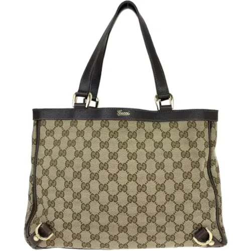 Pre-owned Tote Bags, female, , Size: ONE SIZE Pre-owned Canvas handbags - Gucci Vintage - Modalova