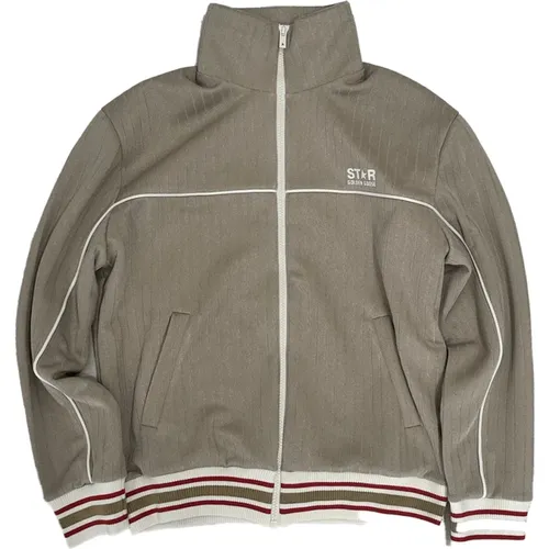 Sporty Striped Jacket , male, Sizes: M, L, XL - Golden Goose - Modalova