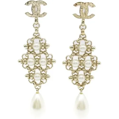 Pre-owned Jewellery, female, , Size: ONE SIZE Pre-owned Metal earrings - Chanel Vintage - Modalova