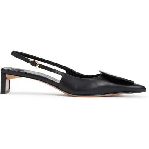 Schwarze Lederpumps Heben Stil - Jacquemus - Modalova