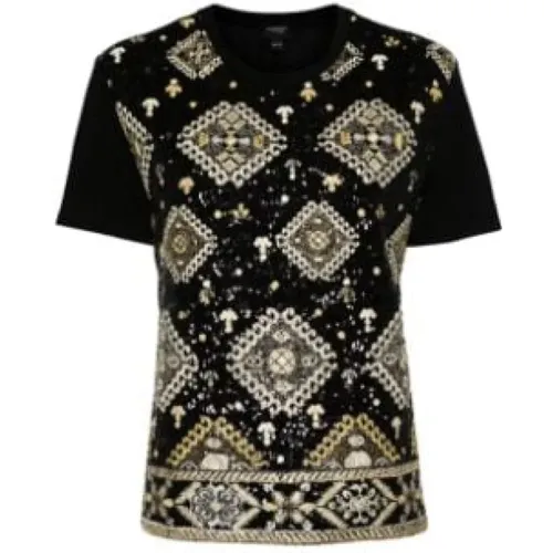 Pailletten Diamantmuster T-Shirt - Giambattista Valli - Modalova