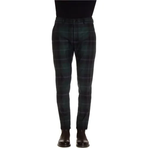 Slim-fit Tartan Trousers , male, Sizes: W31, W32 - Department Five - Modalova