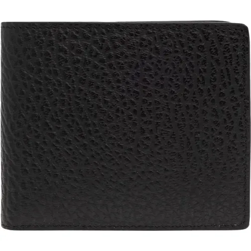 Wallets & Cardholders, unisex, , Size: ONE SIZE Grained Leather Bifold Wallet - Maison Margiela - Modalova