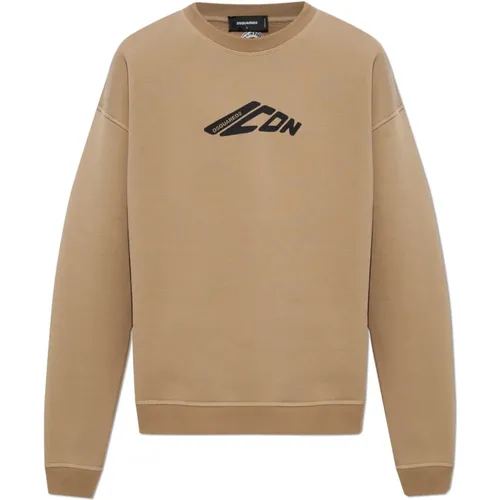 Sweatshirt mit bedrucktem Logo - Dsquared2 - Modalova