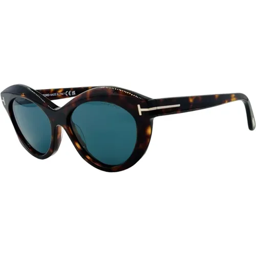 Oval Trendy Sunglasses Tf1111 , female, Sizes: ONE SIZE - Tom Ford - Modalova