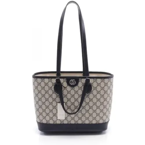 Pre-owned Tote Bags, female, , Size: ONE SIZE Pre-owned Leather shoulder-bags - Gucci Vintage - Modalova