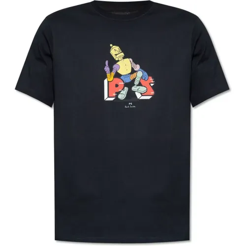 Bedrucktes T-Shirt , Herren, Größe: 2XL - PS By Paul Smith - Modalova