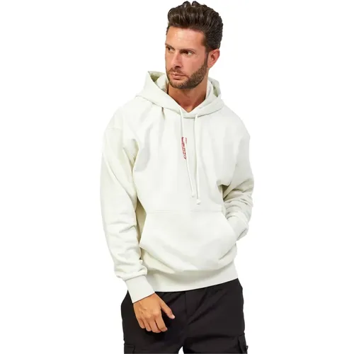 Sweaters White , male, Sizes: 2XL - Hugo Boss - Modalova