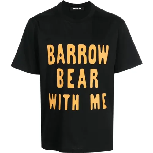 Klassisches Schwarzes Jersey T-Shirt - Barrow - Modalova