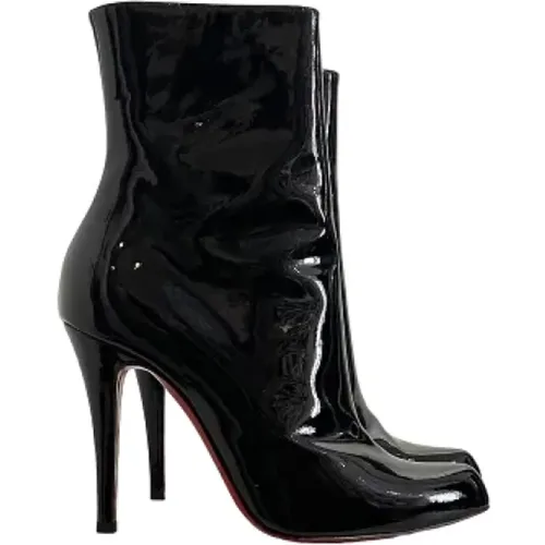 Pre-owned Boots, female, , Size: 7 1/2 US Pre-owned Leather boots - Christian Louboutin Pre-owned - Modalova