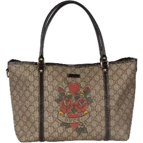 Pre-owned Tote Bags, female, , Size: ONE SIZE Pre-owned Canvas gucci-bags - Gucci Vintage - Modalova