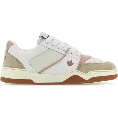 Leder Spiker Sneakers , Damen, Größe: 37 EU - Dsquared2 - Modalova