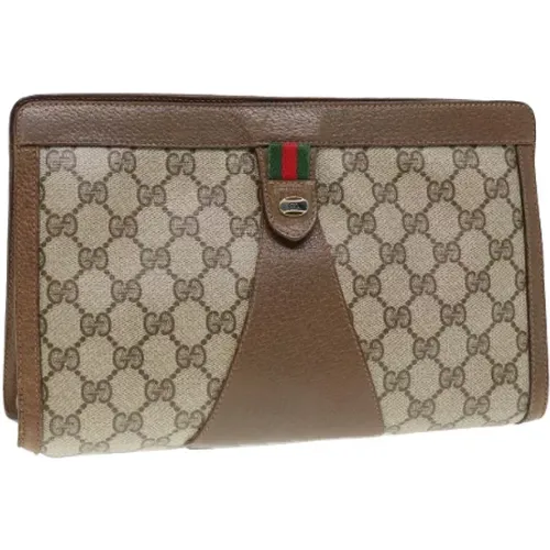 Pre-owned Leather clutches , female, Sizes: ONE SIZE - Gucci Vintage - Modalova