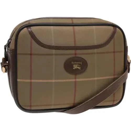 Pre-owned Cross Body Bags, female, , Size: ONE SIZE Pre-owned Canvas shoulder-bags - Burberry Vintage - Modalova