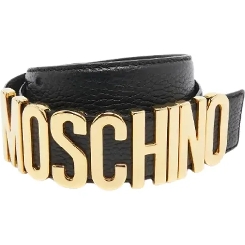 Pre-owned Belts, female, , Size: ONE SIZE Pre-owned Leather belts - Moschino Pre-Owned - Modalova