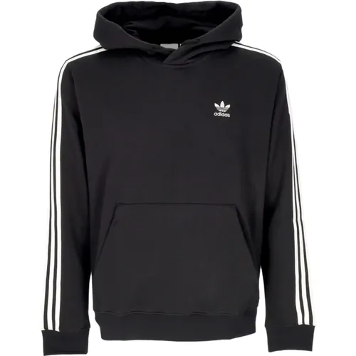 Hoodies, male, , Size: L Stripes Hoodie /White Long Sleeve - Adidas - Modalova